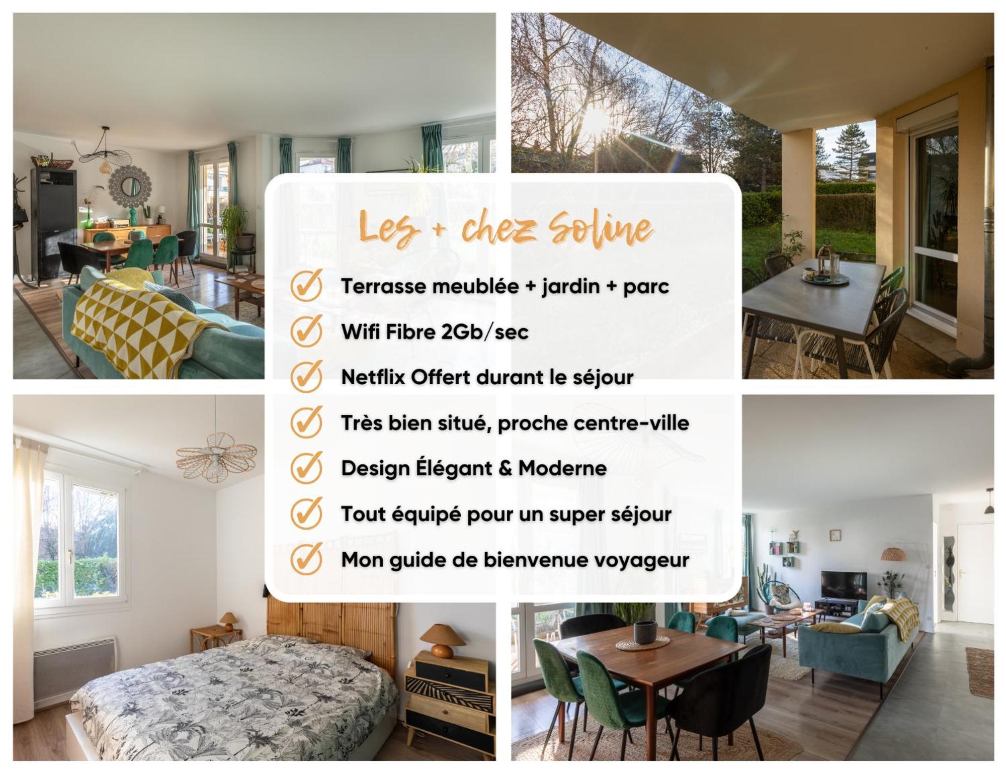 T3 Calme - Ideal Famille & Pros - Parking - Jardin - Wifi - Netflix Безансон Экстерьер фото
